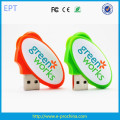 Новый яйцо форма USB Пластиковые поворотный USB флэш-накопители ((ED605)